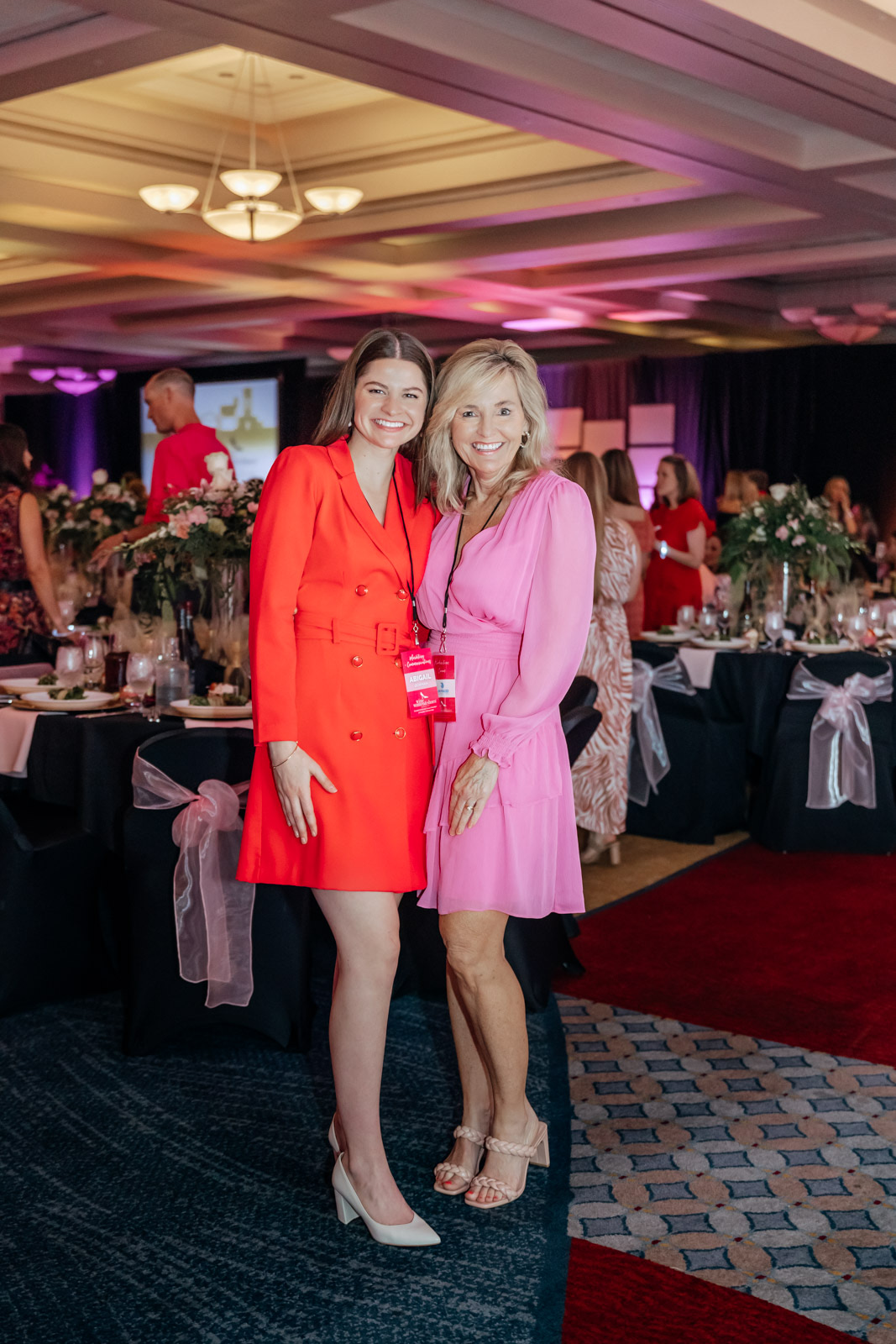 Abigail with her mom at a Ronald McDonald House event