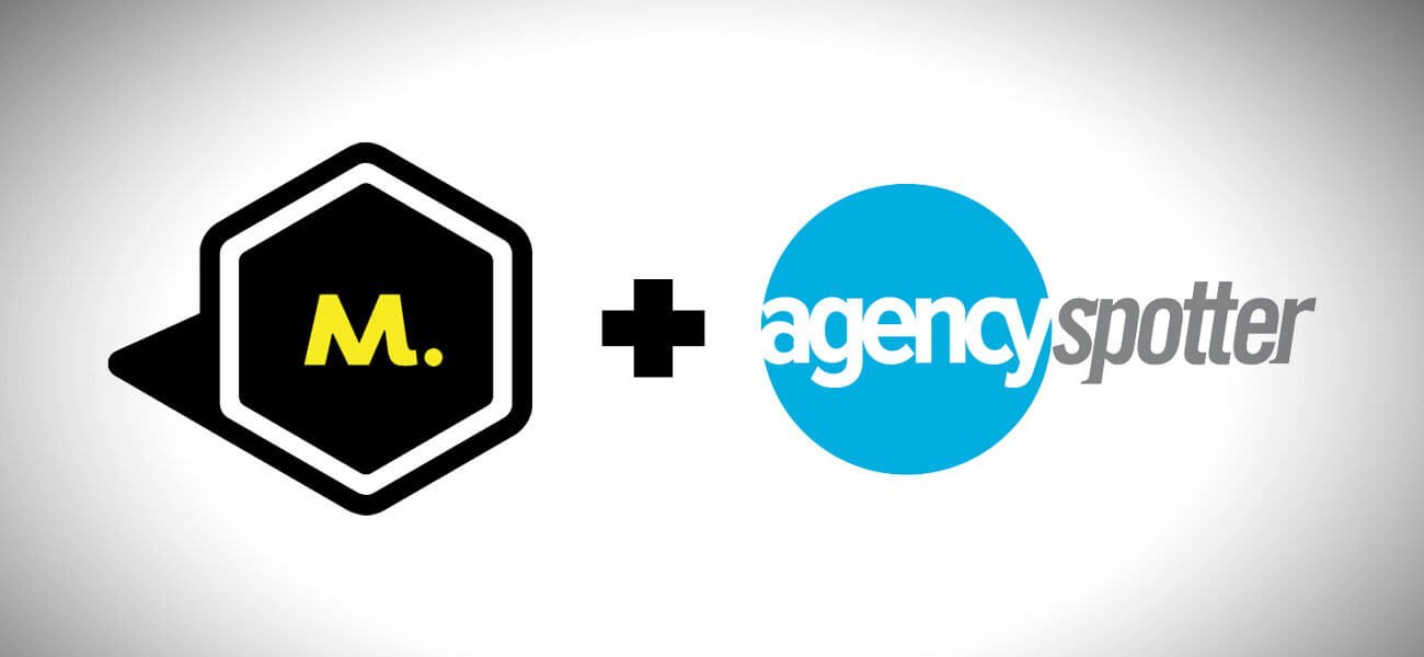 Maycreate M logo plus the Agency Spotter logo