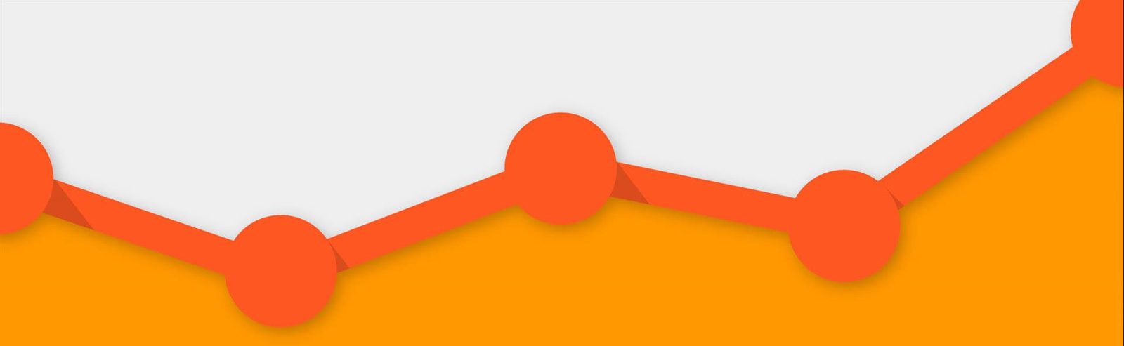 Orange line graph with circular data points