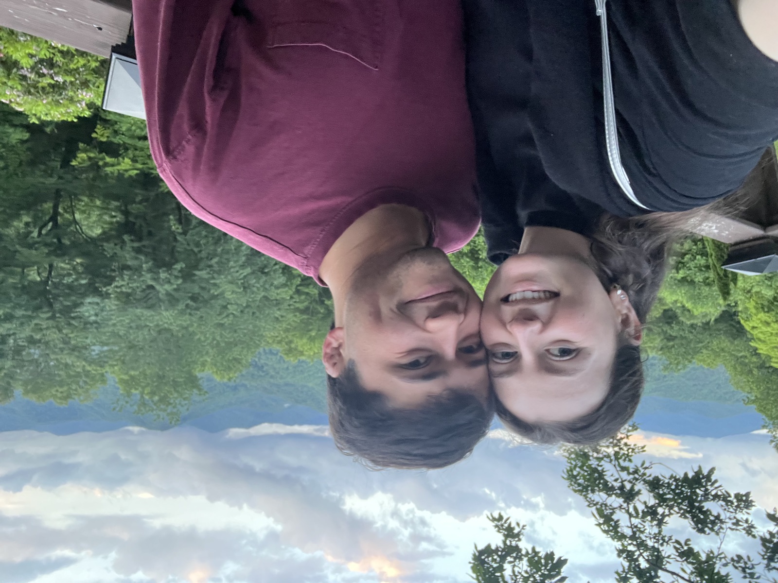 Bob and Sam at an overlook in the Smokies