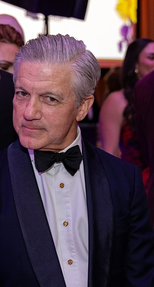 Brian in black tie at the Heart Ball