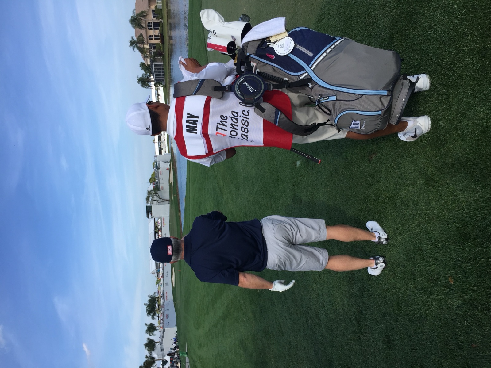 Brian walking the fairway at the Honda Classic