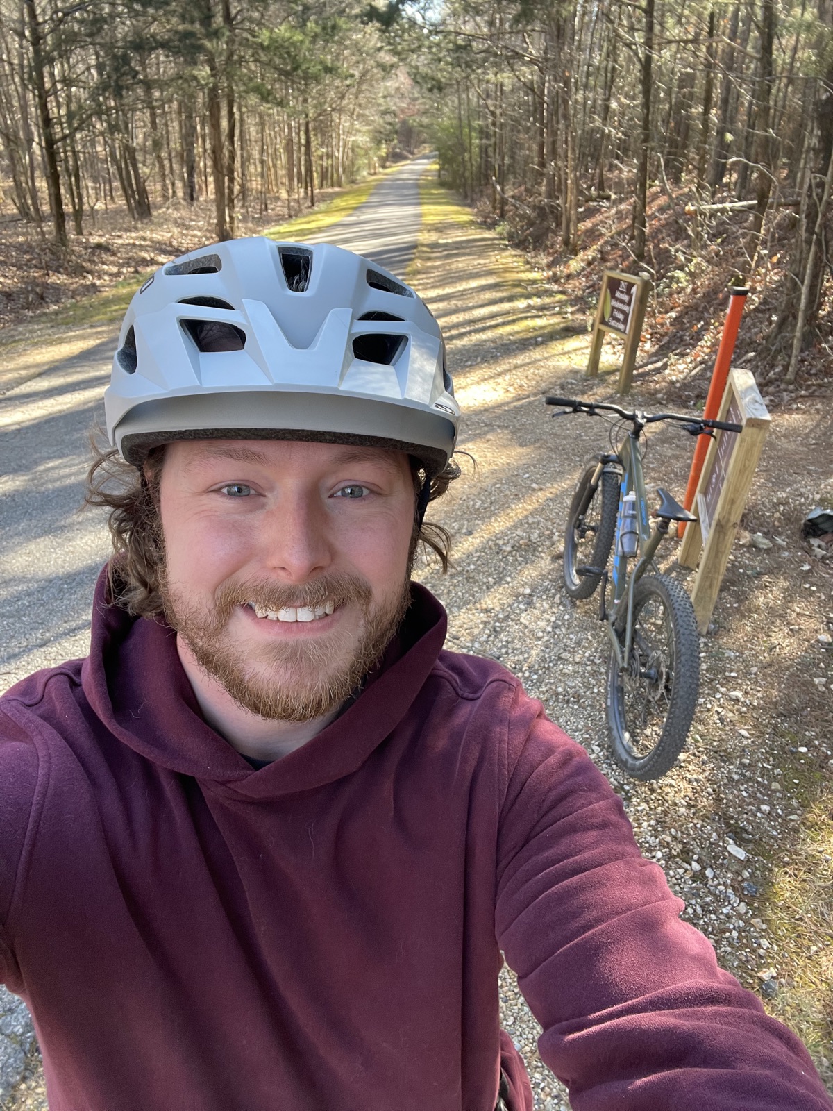 Daniel on a trail ride