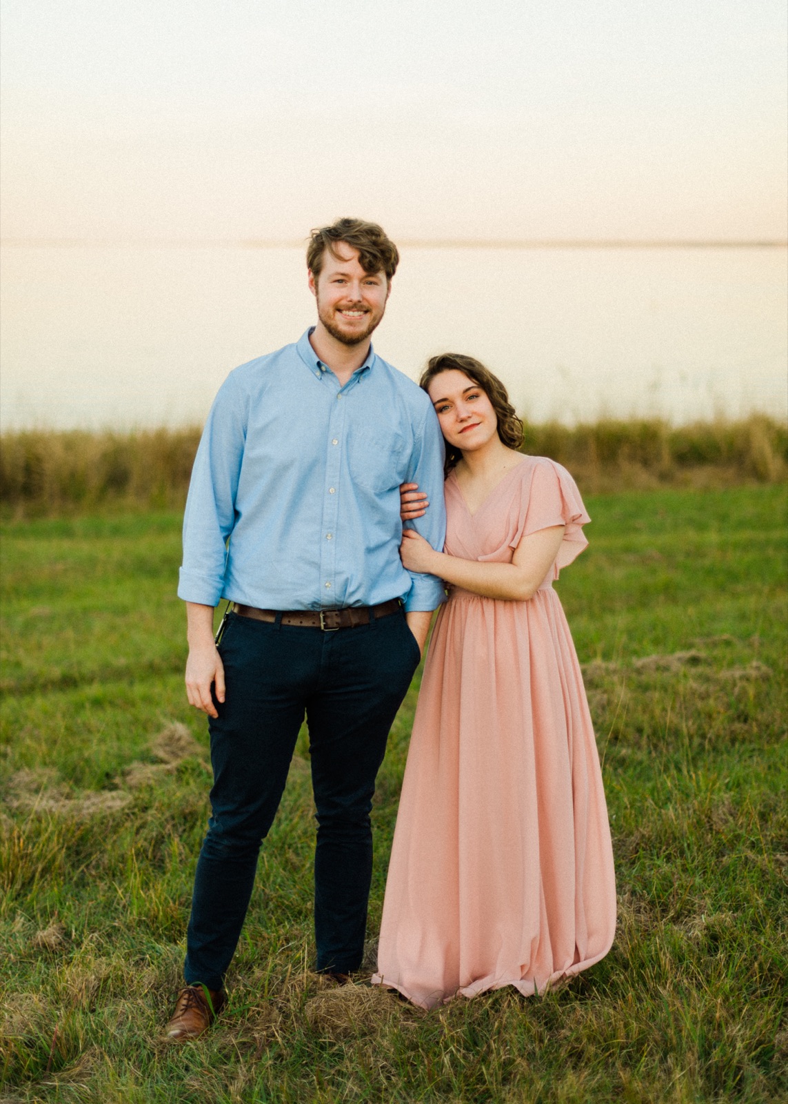 Daniel and Trisha at golden hour