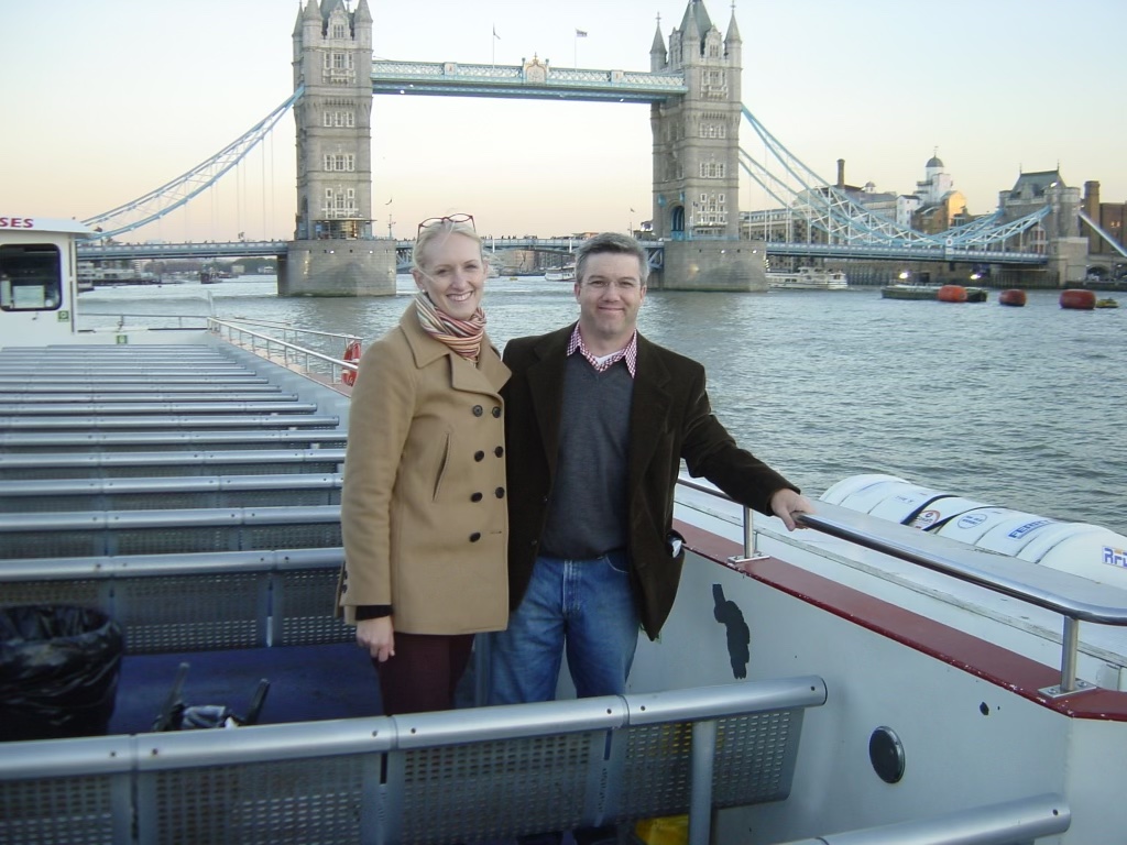 Erin and Brian at Tower Bridge