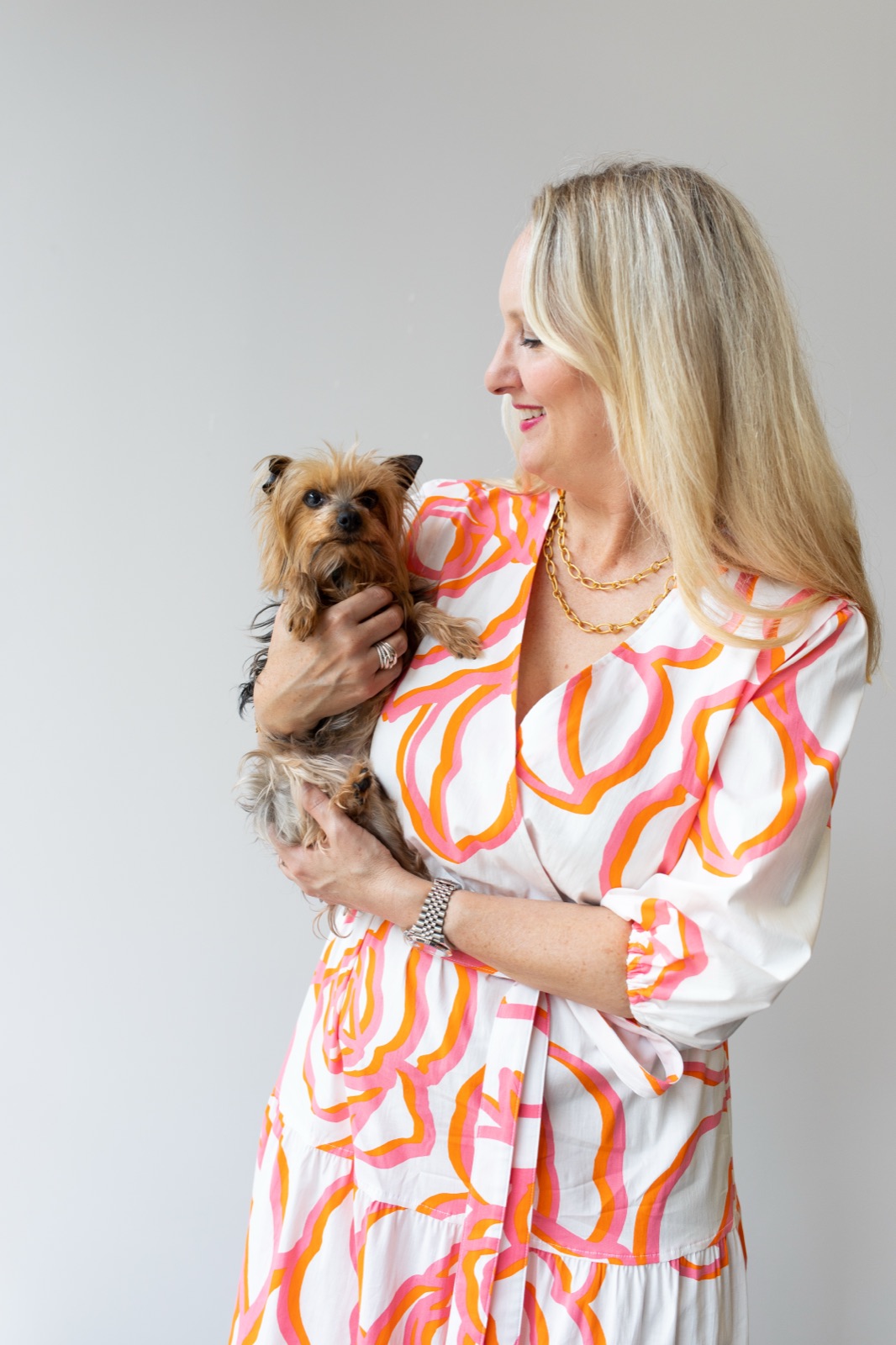 Erin with her Yorkie
