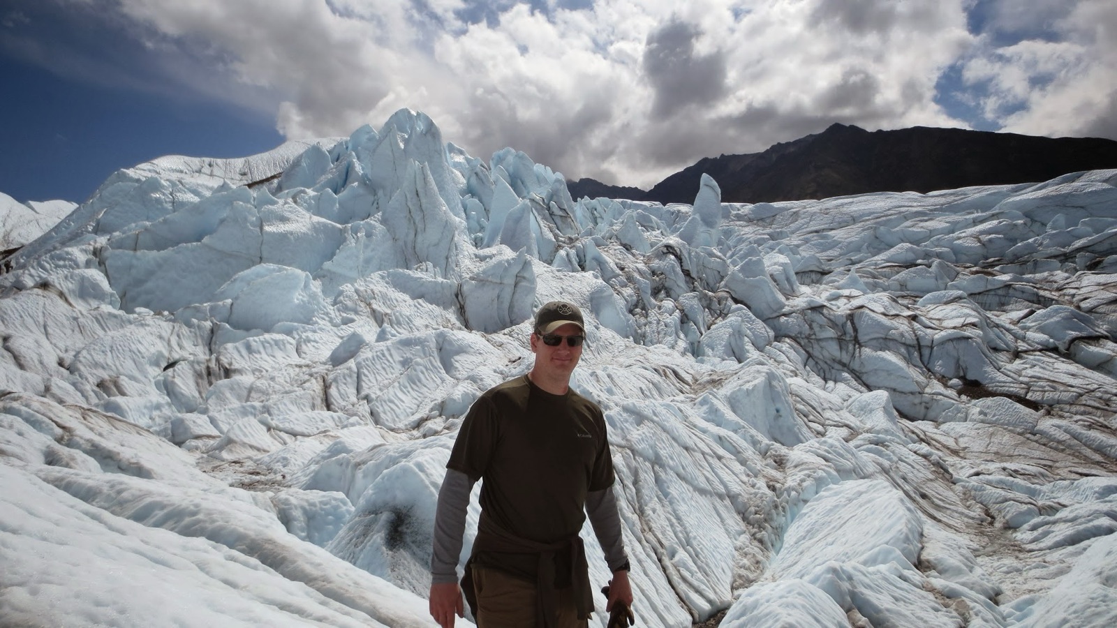Grant on Matanuska Glacier in Alaska