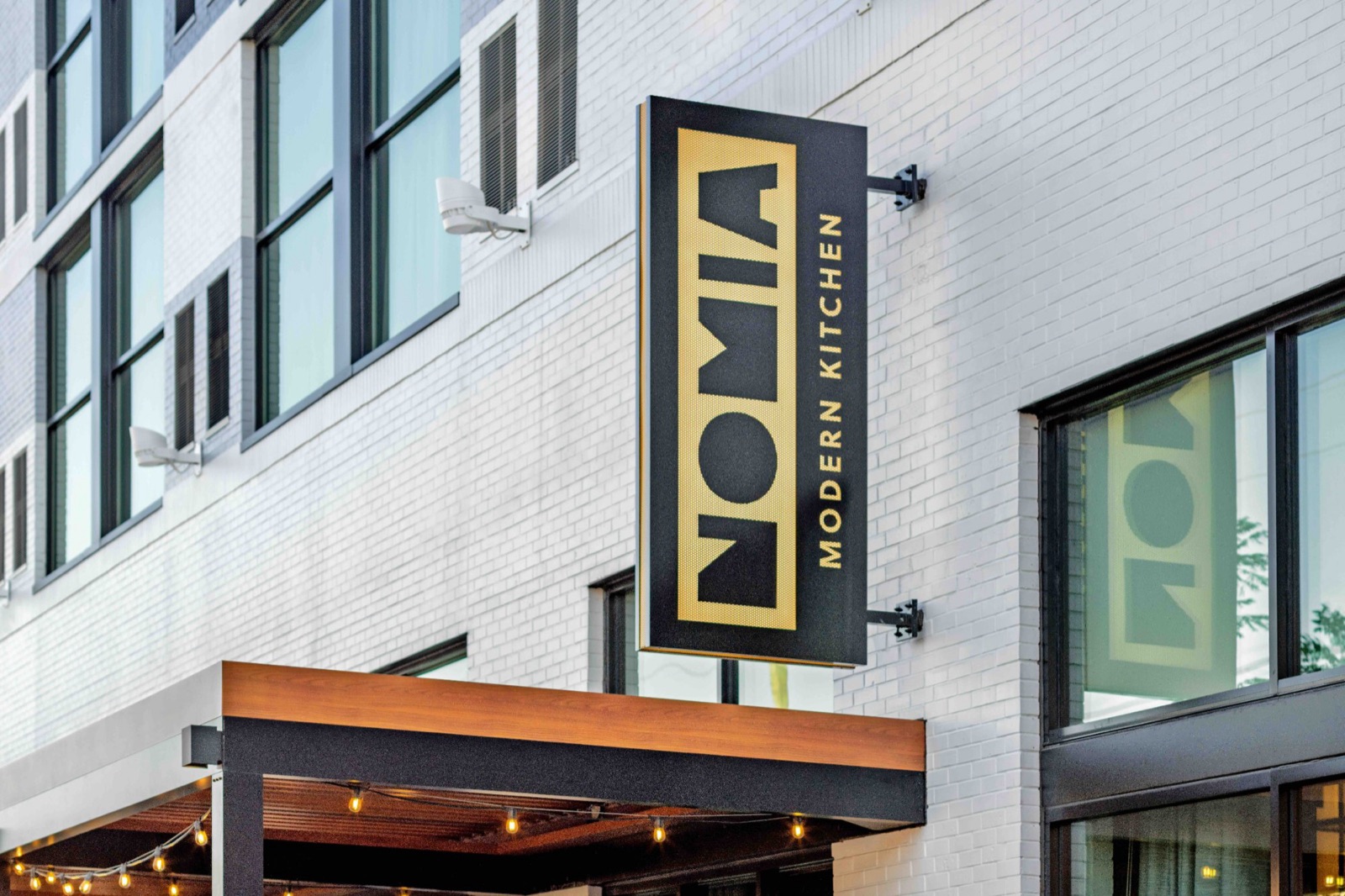 Nomia Modern Kitchen exterior blade sign