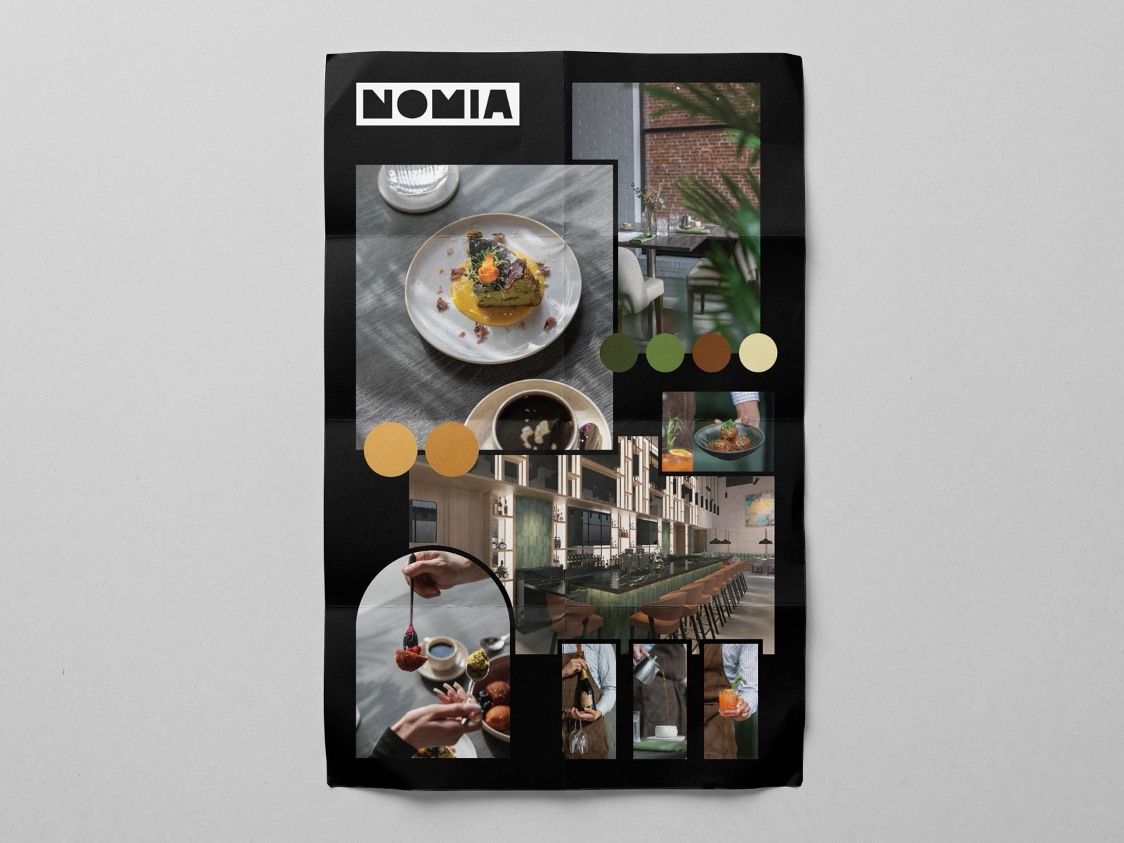 Nomia brand poster