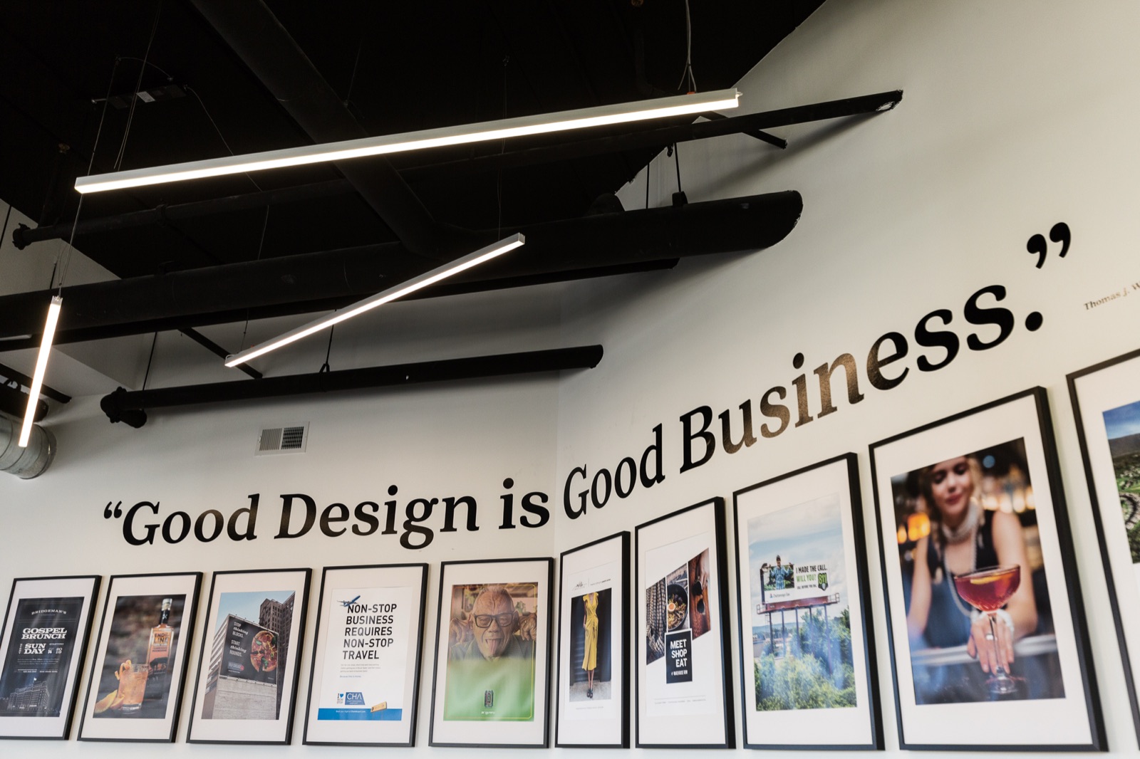 Good Design is Good Business wall