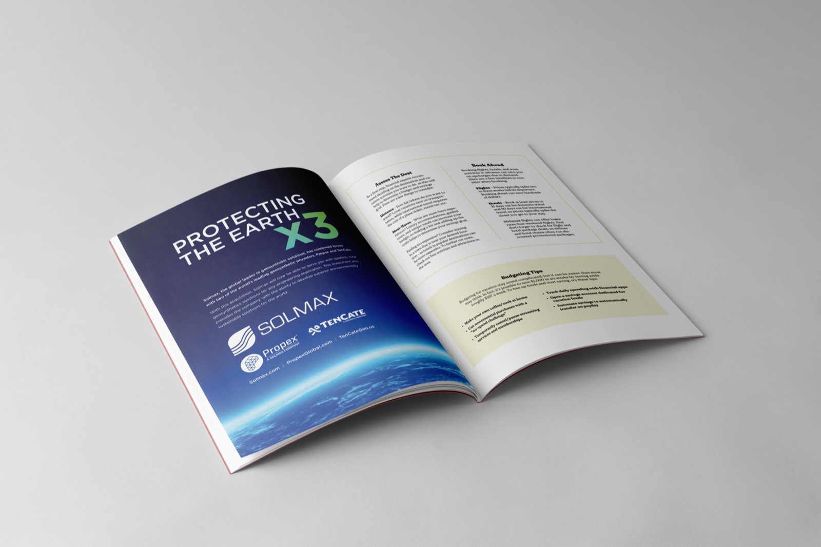 Protecting the Earth x3 merger print ad