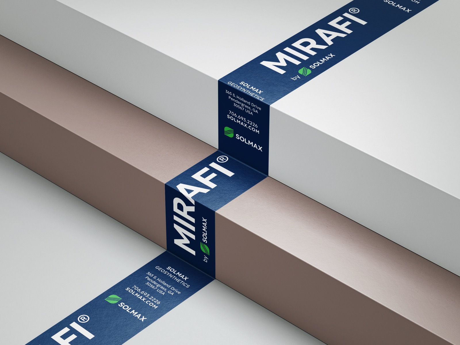 MIRAFI by Solmax packaging tape
