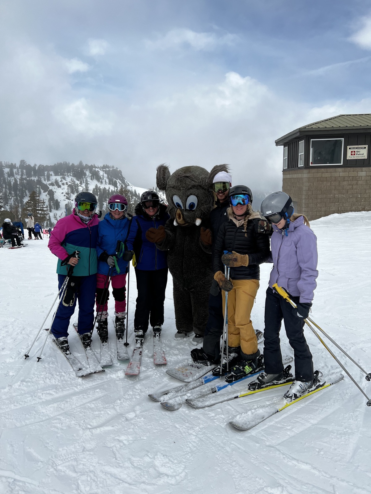 Suzanne and friends on the slopes