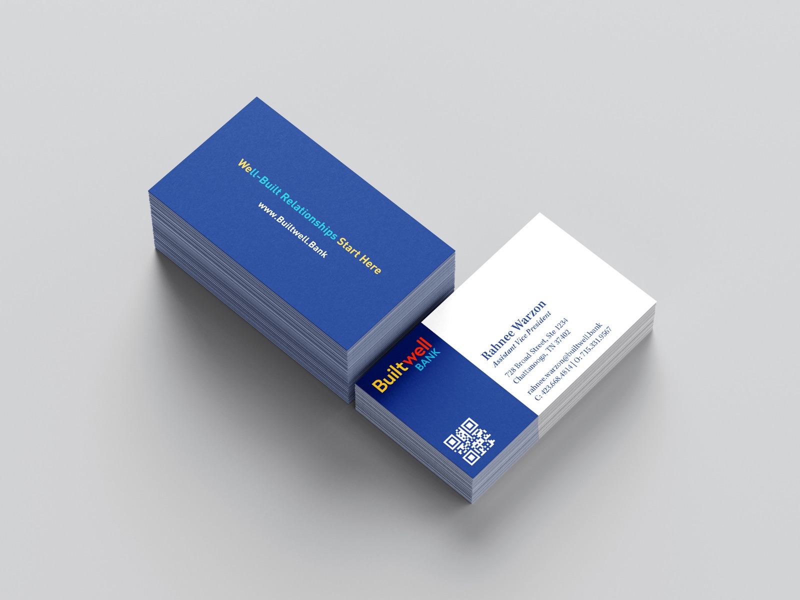 Builtwell Bank business cards
