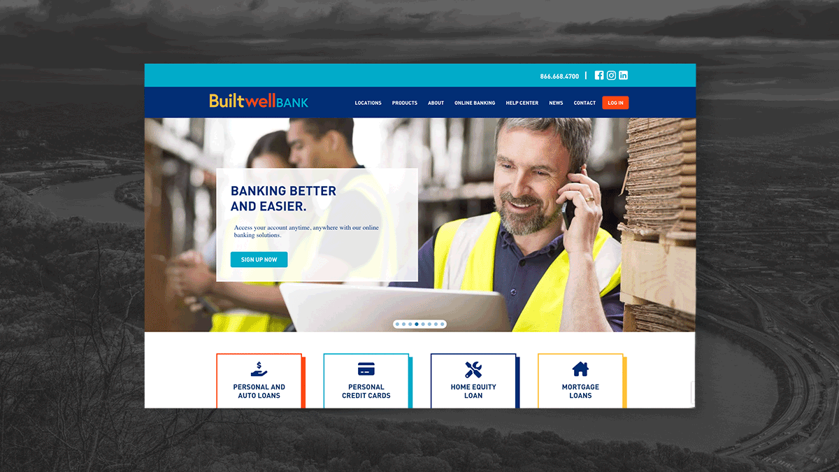 Builtwell Bank website