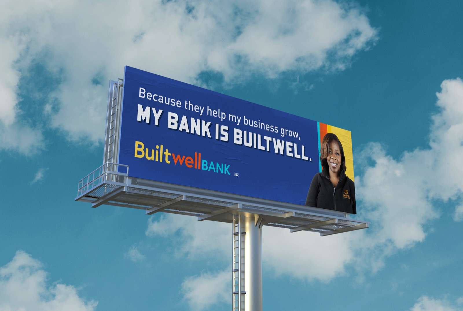 Builtwell Bank outdoor board