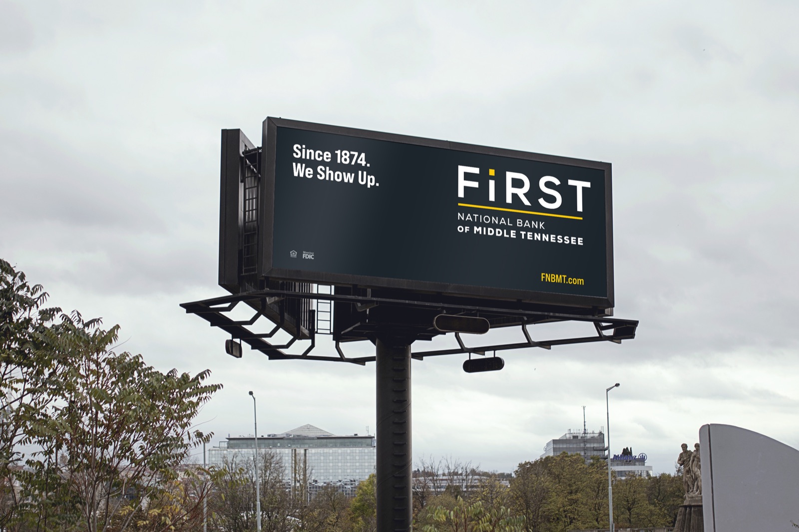 First National Bank outdoor campaign