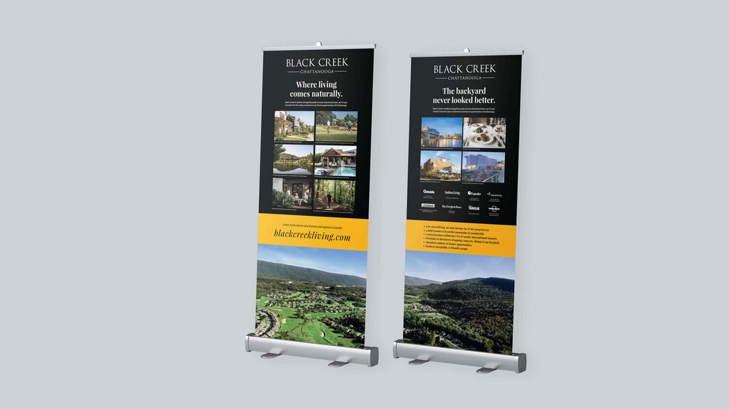 Black Creek floor banners