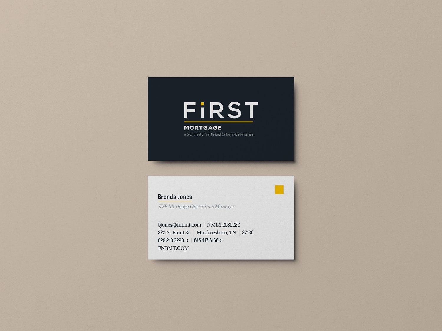 FNB mortgage business cards
