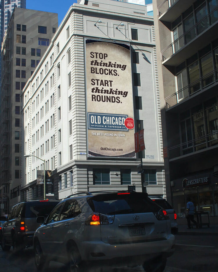Old Chicago advertising