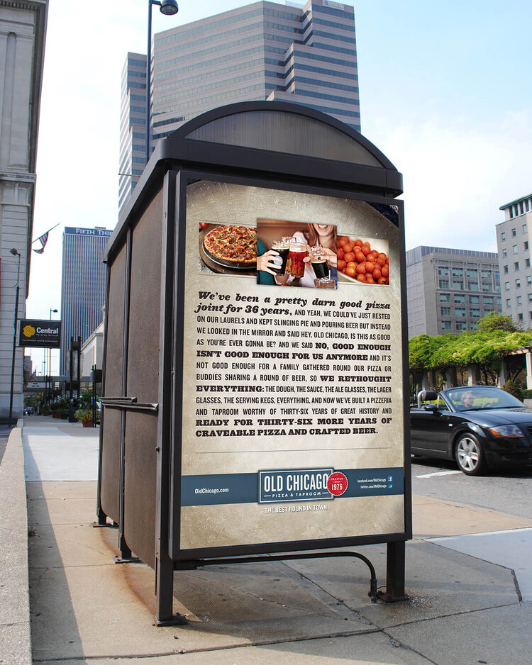 Old Chicago advertising