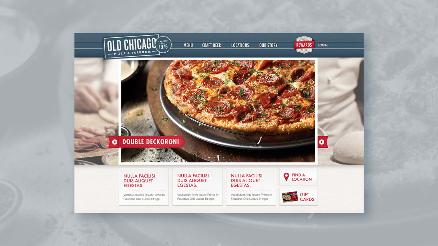 Old Chicago website