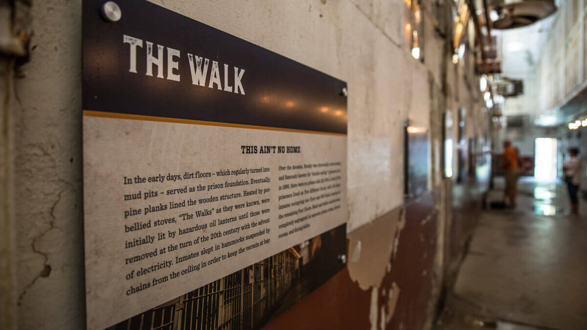 Environmental graphics and tour signage along The Walk