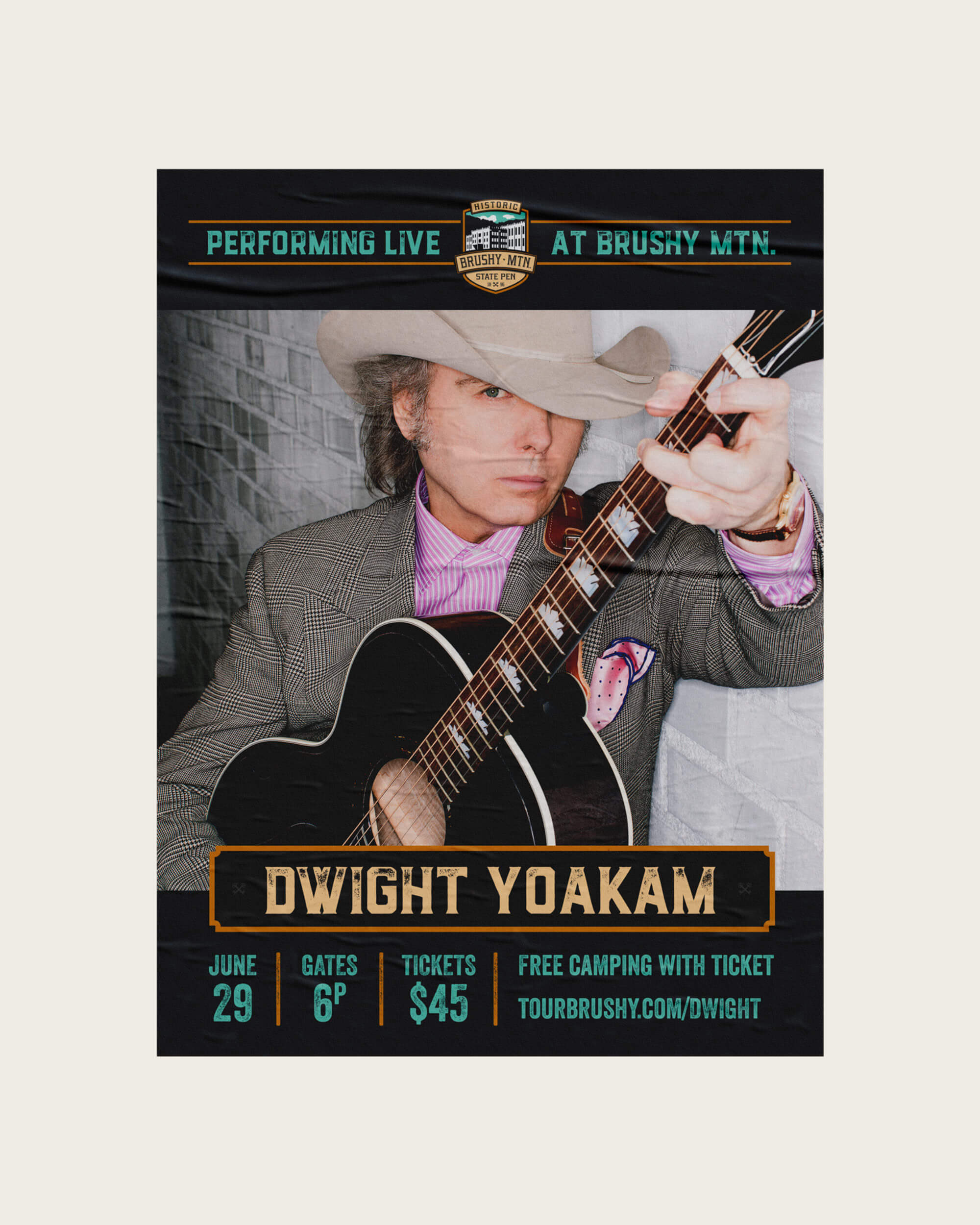 Dwight Yoakam concert poster