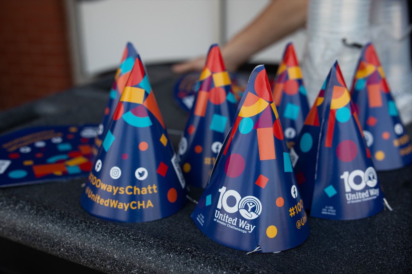 Birthday hats for game attendees