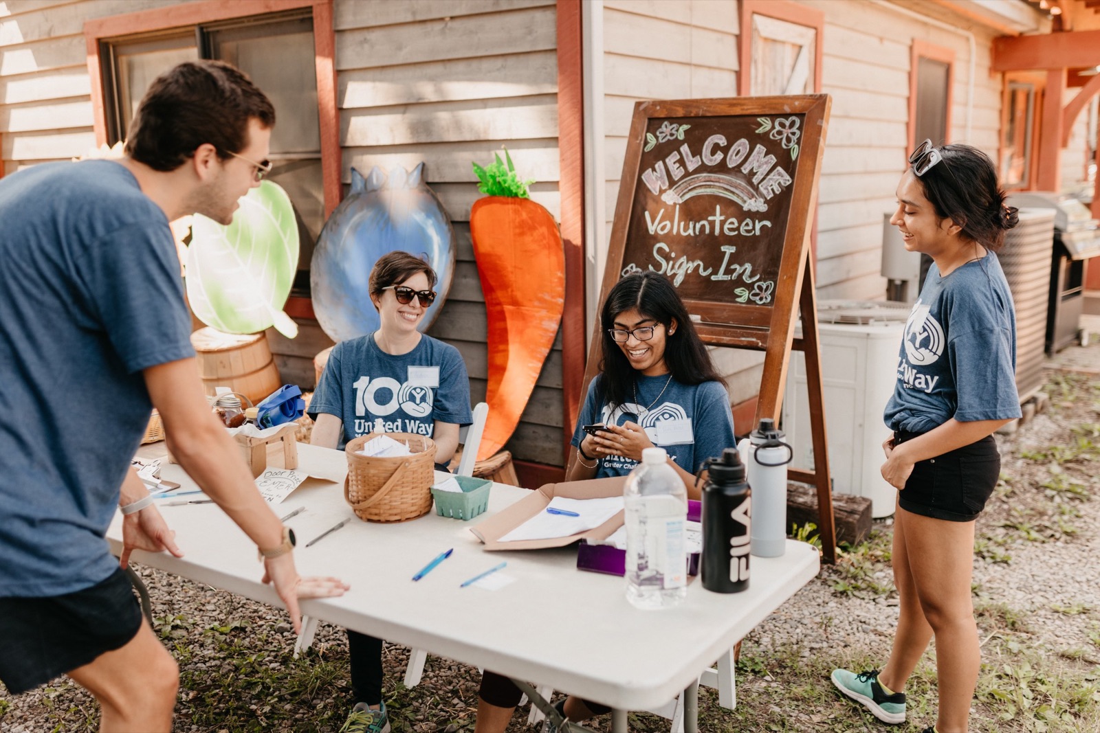 Impact Days volunteers at work