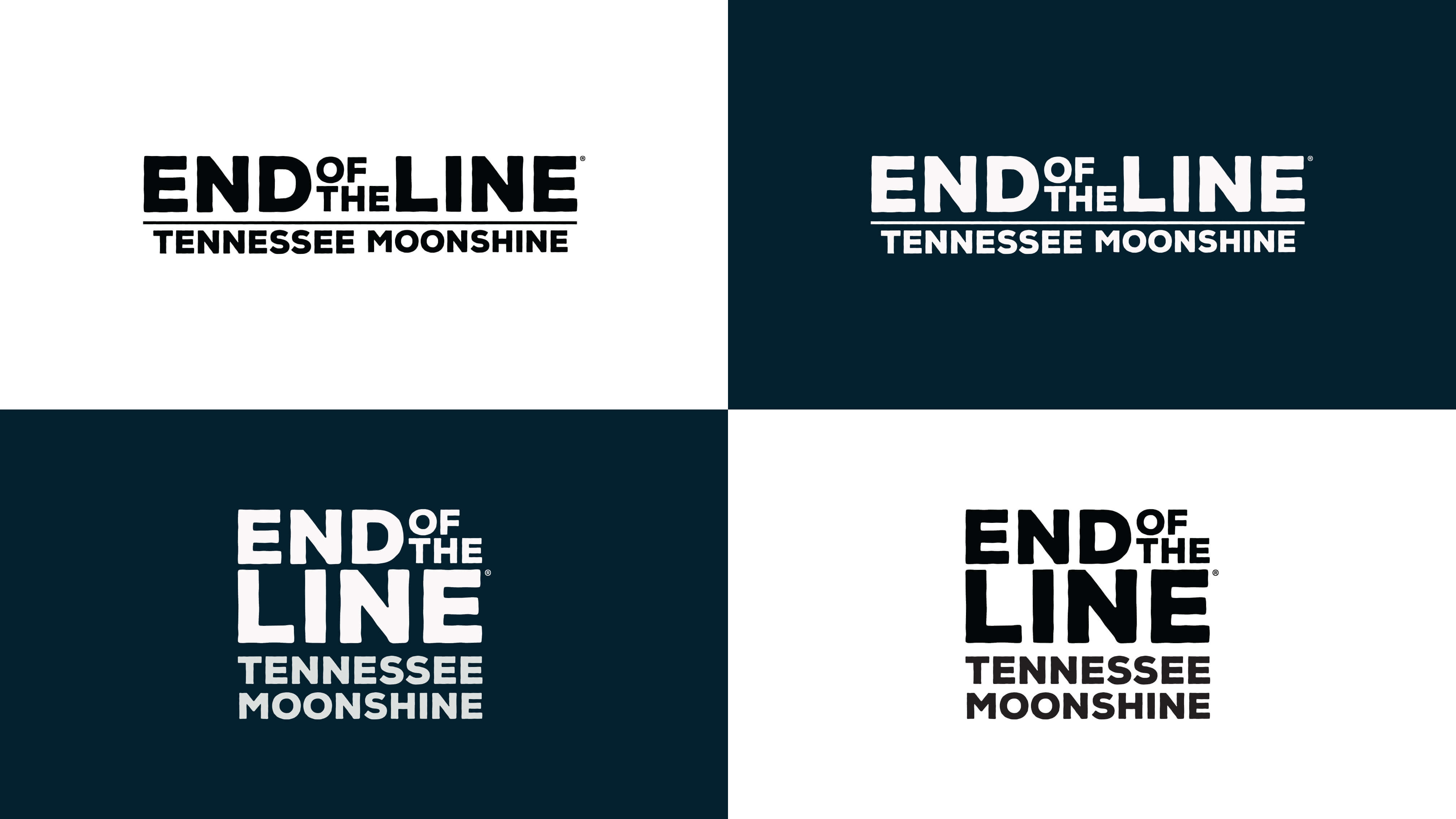 End of the Line Moonshine logo